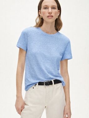 J Crew New relaxed linen T-shirt